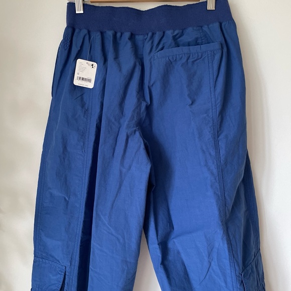 NEW Free People Mesmerize Me Solid Pants In Blue Flame - Picture 11 of 16